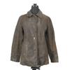 Rope Pig Leather Jacket Blouson Outer Women L Brown Riders Coat(USED)