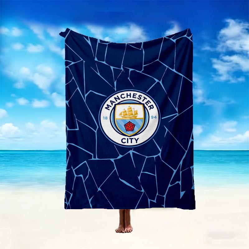 Manchester United Manchester City Pattern Blanket, Cozy Blanket for All-Season Comfort on Sofas, Beds, Office, Car, Camping and Travel