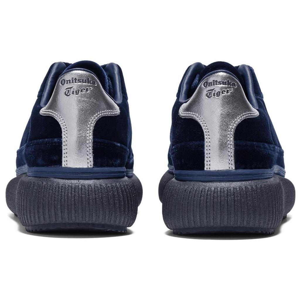 Onitsuka Tiger Delecity Comfortable Thick Sole Non-Slip Wear-Resistant Lightweight Low-Top Skate Shoes Unisex Skate Shoes Dark-Blue 1183C092-400