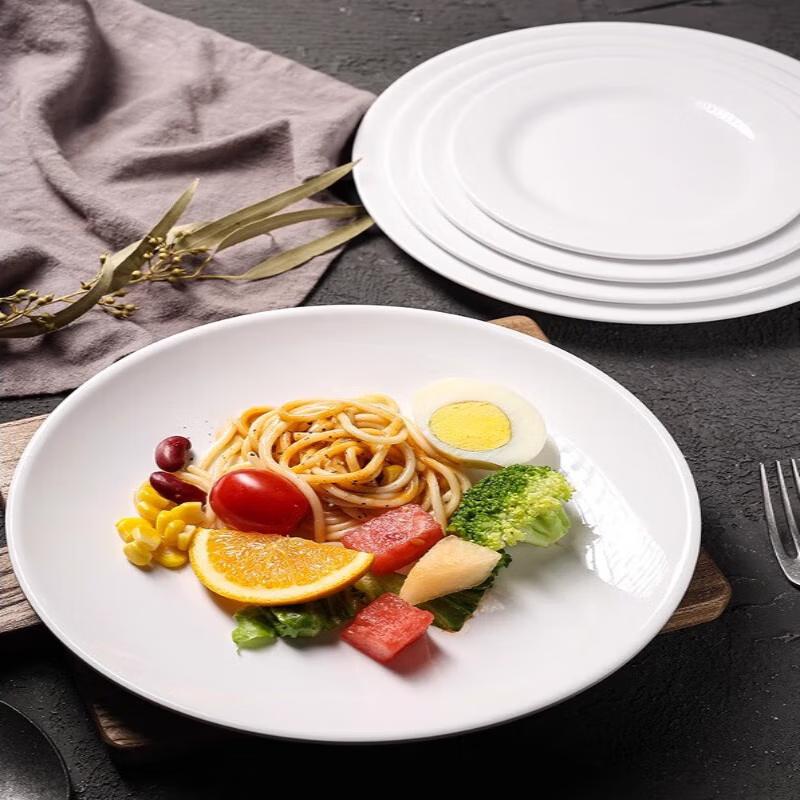 Shengxinhui Food Grade Melamine Round Plate (10 Pcs)