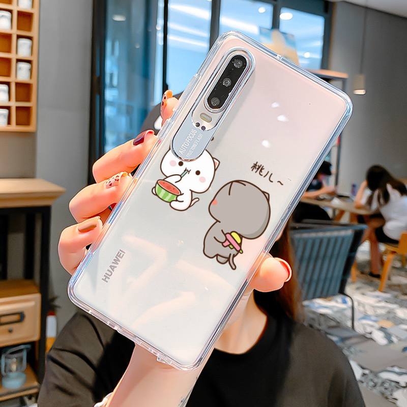 FHNBLJ Mochi Peach Goma Cat Phone Case For Huawei P 20 30 40 pro lite Psmart2019 Honor 8 10 20 Y5 6 2019 Nova3E