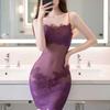 Sex Underwear Large Size Sexy Inner French Lace Suspender Pure Desire Spice Girl Slim-fit Hip-wrapped Nightdress Women