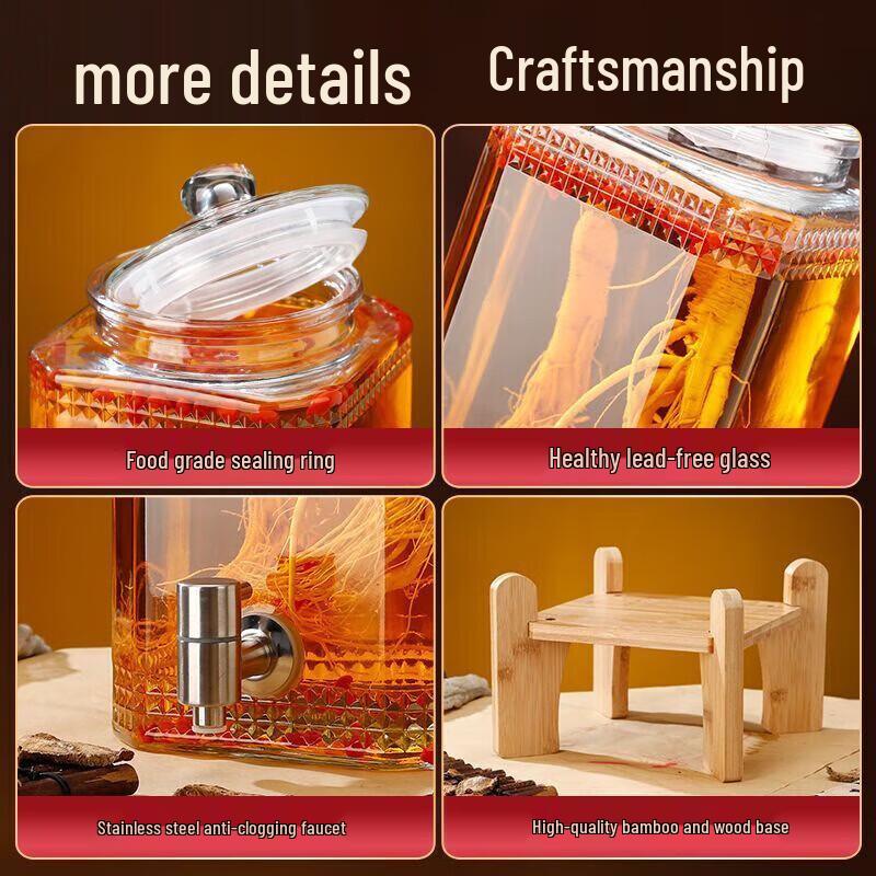 Thickened Glass Home Brewing Jar