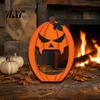 Halloween Desktop Ornament Decor Wooden BOO Ornaments for Tabletop Tiered Tray Decor, Solid Wood Signs Creative Letter Decorations Festive Holiday
