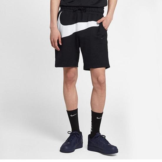 Nike BIG SWOOSH SPORTSWEAR FRENCH TERRY SHORTS Black AR3162-010