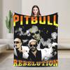 Pitbull Mr. Weltweit Flanelldecke Winter Mr Worldwide Weiche Überwurfdecke Mädchen Jungen Outdoor Neuheit Bettdecke Sofa Bettbezug