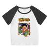 Kids' Summer Color Block Sports Set: Short Sleeve T-shirt & Hot Pants for Boys & Girls