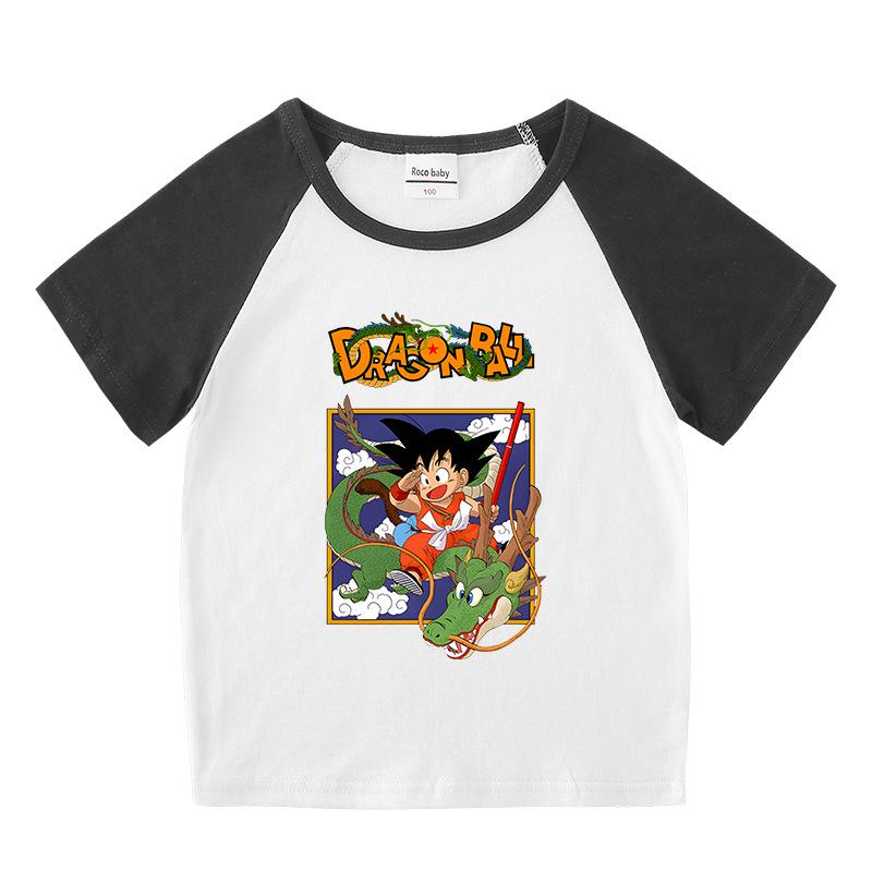 Kids' Summer Color Block Sports Set: Short Sleeve T-shirt & Hot Pants for Boys & Girls