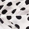 Spring and Autumn Ladies Chiffon Shirt Polka Dot Cover Belly Summer Ruffled Waist Blouse Western Style Small Shirt