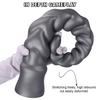 Extra Long Spiral Ridged Anal Plug - Silicone Dildo for Deep Stretching & Prostate/G-Spot Stimulation, Sex Toy for Men & Women