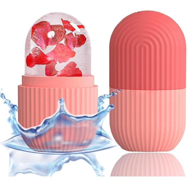 Face Ice Roller Silicone Mold – Reusable Ice Cube Skin Care Tool for Radiant Skin, Puffy Eyes Relief, Pore Shrinking & Anti-Aging Therapy