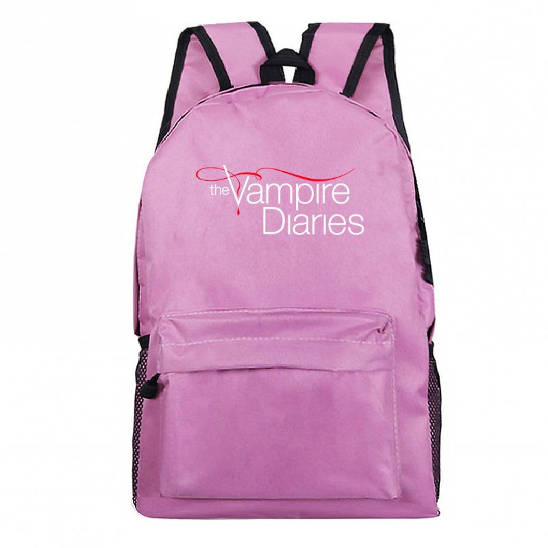 Vampire Diaries Peripheral Elementary and Secondary School Bags Grades 3-6 Casual Backpacks
