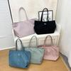 Classroom Commuting Bag, Canvas Bag, Waterproof, Nylon Bag, Large Bag, Casual, Ladies', Large Capacity, Shoulder Bag