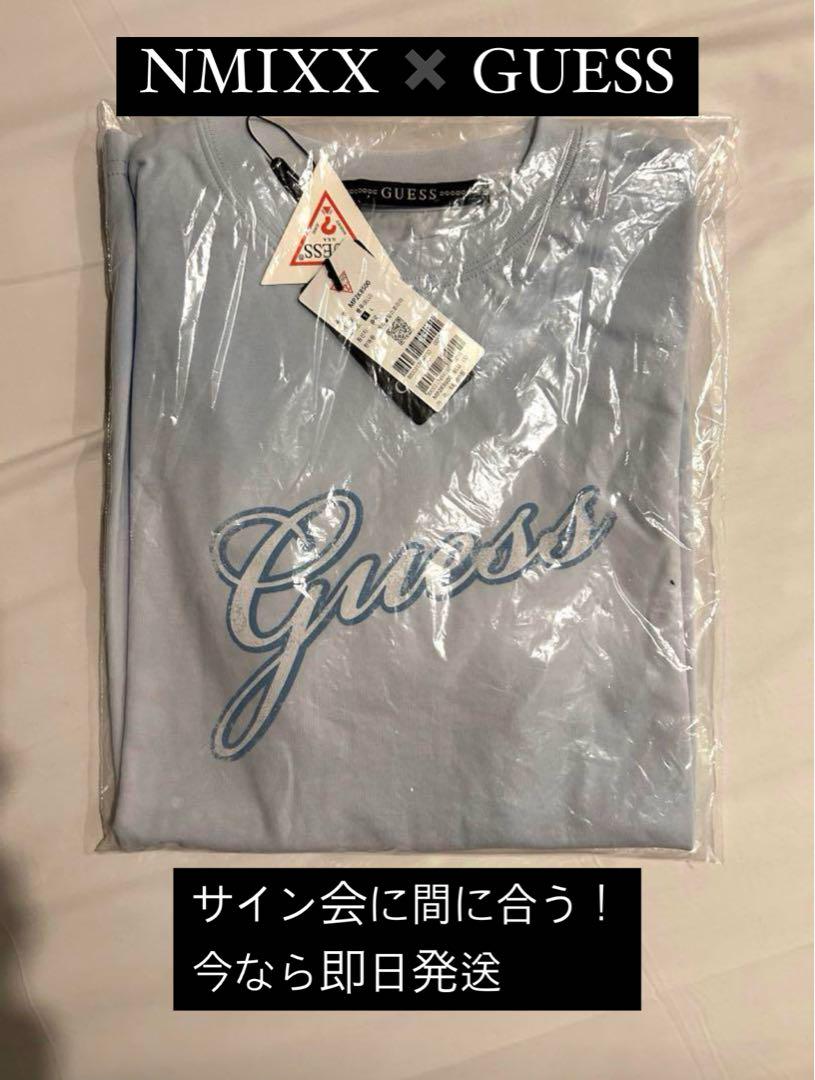 

[Б/У] Футболка nmixx guess лимитированного выпуска, всплывающий магазин в Корее