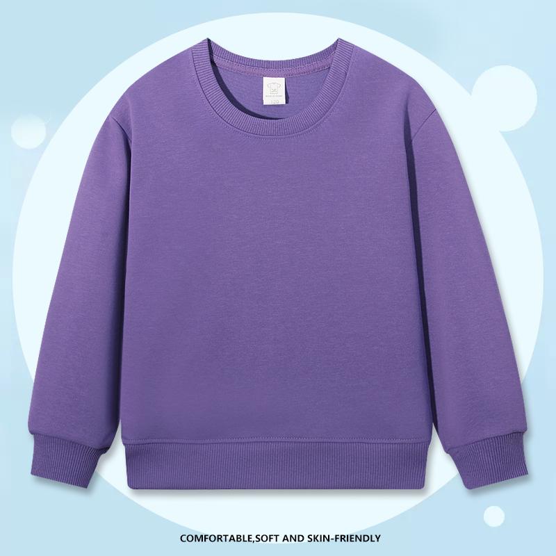 Zirunking 2026 Winter Spring Hoodies Pullovers Kids Boys Girls Round Neck Sweater Comfortable  Sweatshirt Children's Clothing KXINKIDW