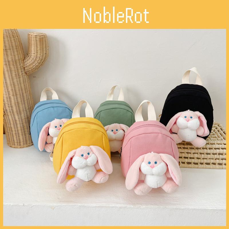 Plush Cute Cartoon Rabbit Doll Decoration Children Backpack For Preschoolers