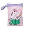 25x35CM Waterproof Double Zipper Double Pocket Printed Diaper Bag