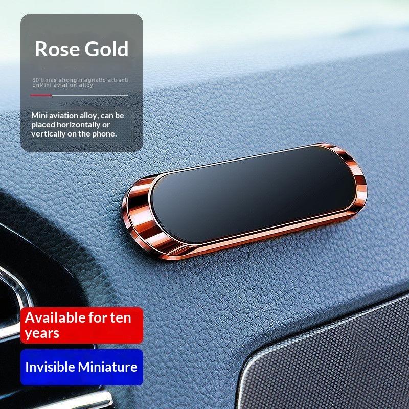 Slim Magnetic Car Phone Holder Strong Adhesion Portable Design For Dashboard Home Office Daily Use