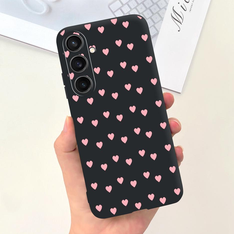 For Samsung Galaxy A55 Case Pretty Cartoon Girls Sunflower Cover Soft TPU Phone Case For Samsung A15 A25 A35 A55 5G Fundas Coque