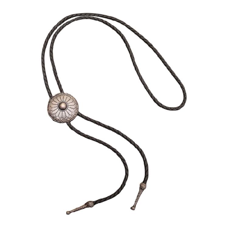 6Pcs Men's Fashion Rodeos Bolo Tie with Adjustable Leather Strap and Western Cow Skull Metal Pendant Necktie Necklace