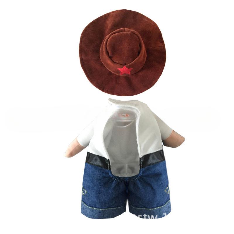 Halloween Pet Dog Costume, Funny Transformation Costume, Standing Costume, Western Cowboy Hat Dog Costume