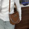Korean version of fashion chain portable small bag women's bag 2025 new simple small square bag versatile shoulder messenger bag