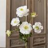 6 Heads Fake Flower with Buds Artificial Faux Plants Peony Artificial Flower  Wedding Decoration