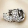 Hip Hop Diamond Earrings Round Earrings Personalized Micro Zircon Men'S And Women'S Full Diamond Ear Buckles