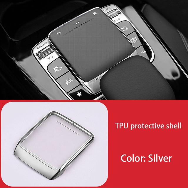 Car Accessories For Mercedes Benz A B CLA GLE GLS GLB Class W177 W247 C118 W167 TPU Center Control Mouse Screen Protector Cover