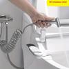 Modern Stainless Steel Handheld Bidet Sprayer with Adjustable Water Pressure and 1.5m Hose