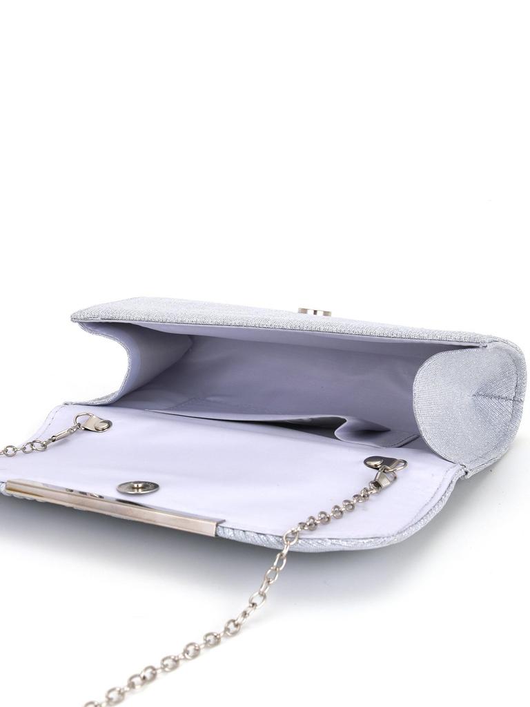 Women's Pleated Crossbody Clutch Bag with Round Bottom and High-Quality Stitching