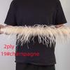 DIY 2 6 10 20 30ply Ostrich Feather Boa for Party/Costume/Shawl/Craft 50CM Ostrich Feathers Trim Costume Feather Top Dress Skirt