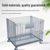 Folding Industrial Storage Cage with Wheels