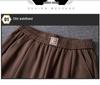 Spring 2025 Casual Plus Size Wide Leg High Waist Pants, Thin Drapey Summer Style, Khaki & Black