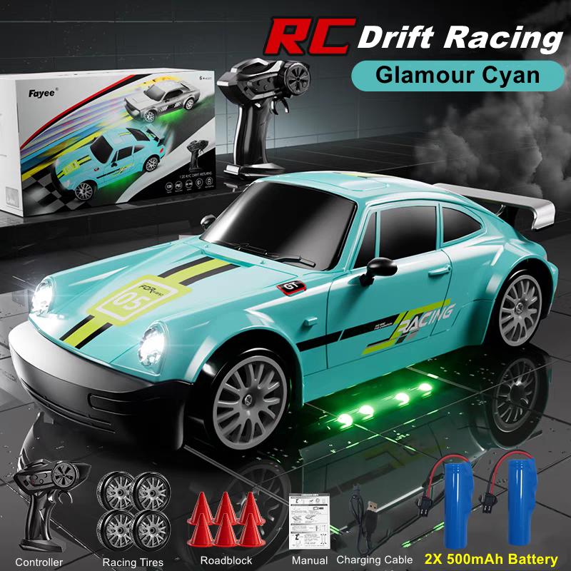 Rc Drift Car Remote Control Race Cars With Led Lights Professional High Speed 4x4 Racing Vehicle Model Toys Gifts For Kids