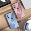 Gradient Diamond Butterfly For Honor 200 90 8X 9X Pro Lite P50 P40 Nova 10 11i P60 Magic4 6 Mate 20 50 Tempered Glass Phone Case
