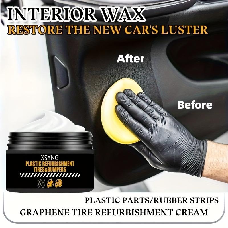 Tire Refurbishment Cream - Refurbishment Care for Plastic Parts and Rubber Strips To Protect Car Tires, Bumpers, Steering Wheels, and Engine Parts