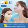 Women's Mulberry Silk UV Protection Face Mask - Breathable, Dustproof, Cycling-Friendly with Sunshade Eye Corner Protection