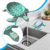 Soap Dish Shower Tortoise Shaped Dispenser Self Draining Soap Container for Kitchen Sink Bathroom Bathtub Home Shower Countertop