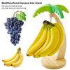 Modern Minimalist Wooden Banana Hanger Palm Tree Fruit Organizer Multi-Purpose Home Decor Kitchen Storage Rack Ins Trendy Gadget
