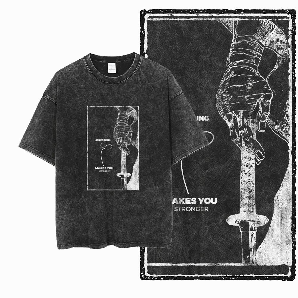ZG Cool Printed Cotton Acid Washed Exclusive Graphic Unisex T Shirt Cool Vintage Streetwear Men Tshirts Big Size Tee for Men
