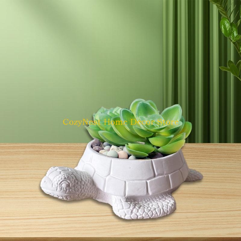 92MF Tortoises Silicone Candle Cup Molds Epoxy Resin Molds for Candle Holder Candy Jar Flower Planter Cement Clay Molds China Mainland