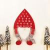 1 Stück Weihnachts-Advents-Timer Zuhause Tür Party Geschenke Gesichtslos Weihnachts-Countdown Ornamente Wandbehang Anhänger Weihnachtsmann Puppe