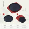 Commercial Iron Plate Barbecue Iron Plate Circular Barbecue Pan Rectangular Korean Steak Barbecue Fish Plate Household Use