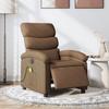 VidaXL Electric Massage Recliner Brown Fabric, Electric Massage Chair, Recliner 3203970