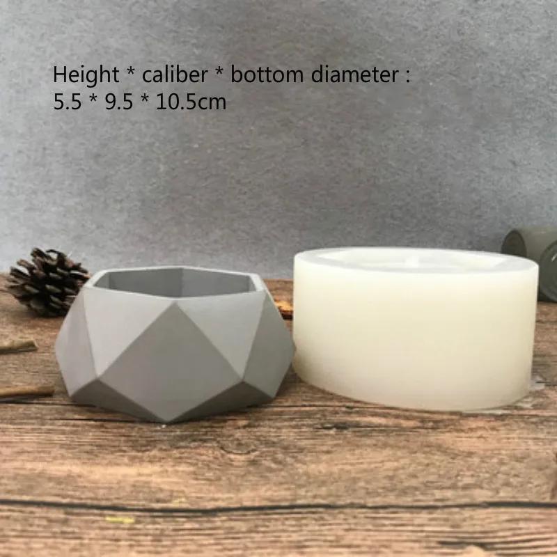 Handmade Diy Molds for Plaster Pot ,concrete Flower Pot Molds Succulent Plants Pot Silicone Molds Nordic Style ZM901