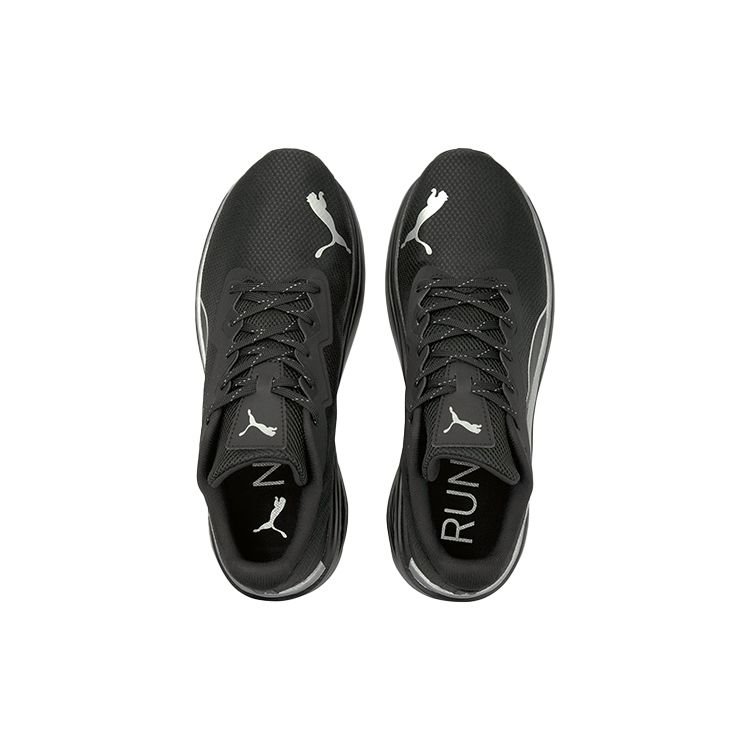 Puma Aviator Wtr Lightweight Sports Fabric Wear-Resistant Resilient Low-Top Running Shoes Unisex Sneakers Black Silver 195506-02