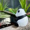 Fishing Cartoon Frog Figurine Resin Fishing Crocodile Panda Skeleton Statue Sculpture Outdoor Garden Pond Fish Tank Decoration Ornament
