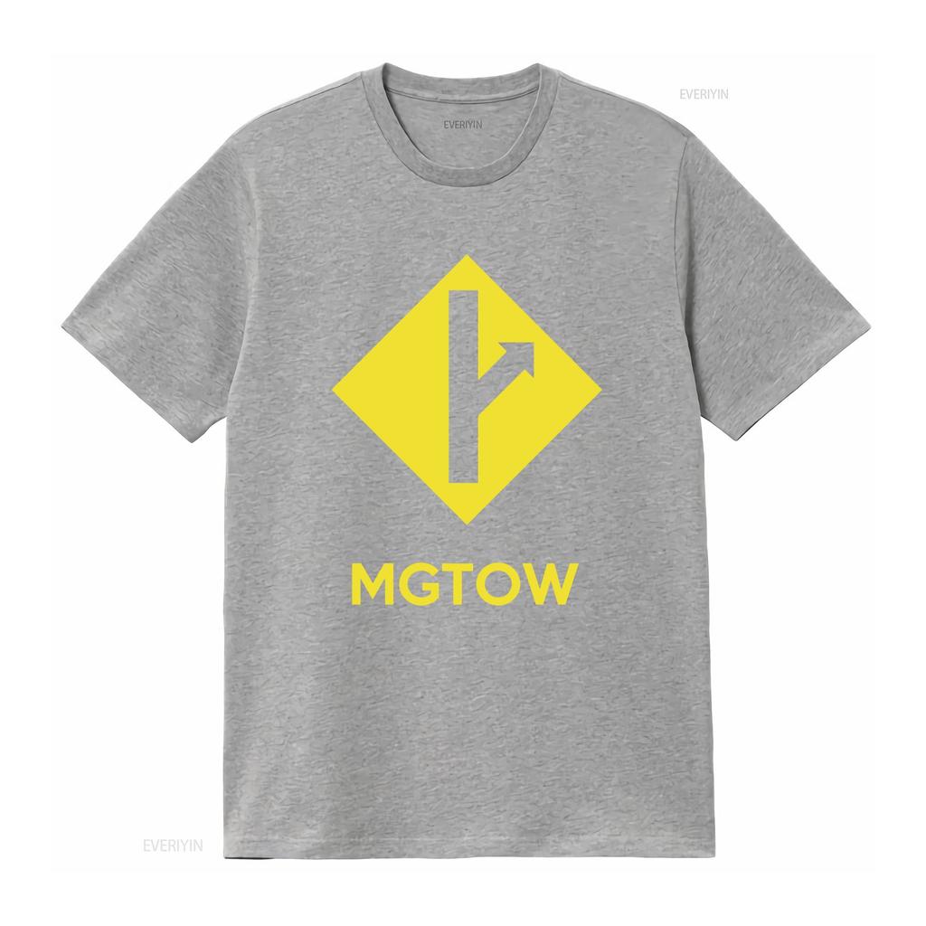 Mgtow Men Going Their Own Way Yellow Sign Arrow T Shirt Vintage Washed Casual Fashion Comfortable Homme Graphic Versatile