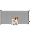 Dog Safety Gate, Retractable, Extends Up To 180 Cm, Stairs, Doorways, Grey